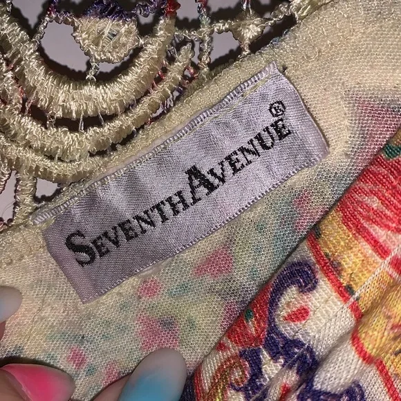 Seventh avenue vintage Paisley tunic Tank Top - Picture 7 of 8